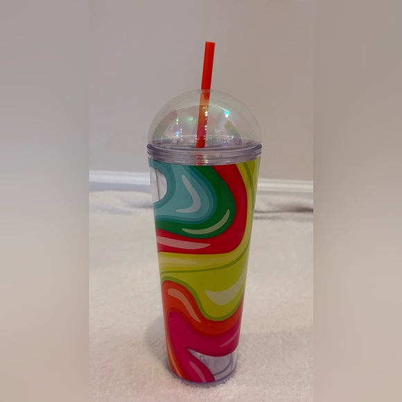 Starbucks Other - Starbucks Rainbow Swirl Dome Reusable Cup